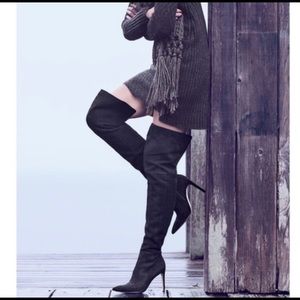 SAM EDELMAN Bernadette thigh high suede boots